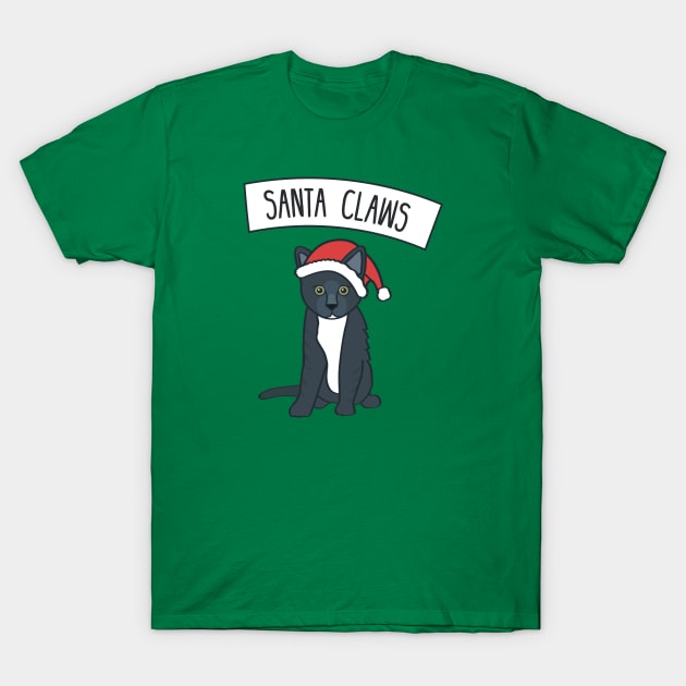 Santa Claws T-Shirt by bestcatshrirts